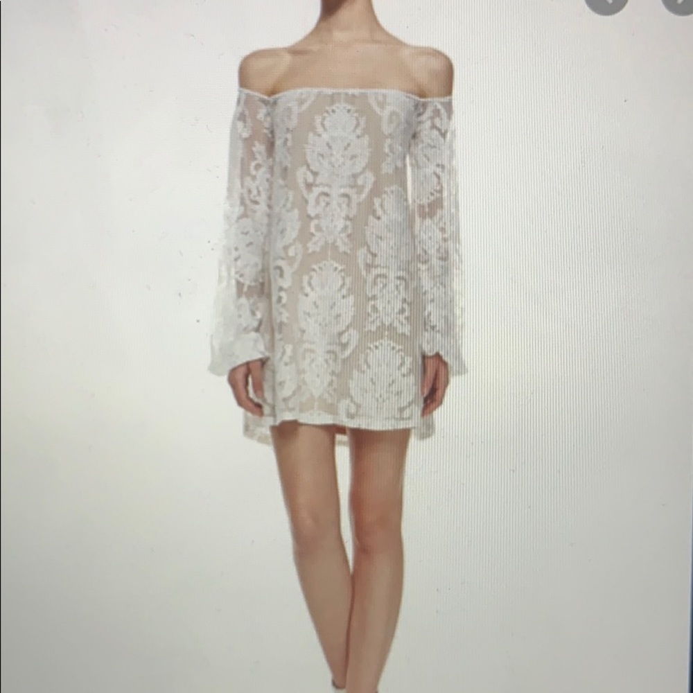For Love & Lemons off the shoulder dress